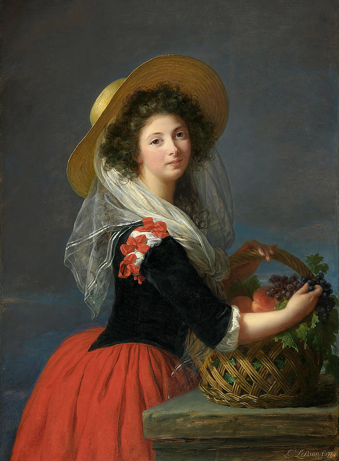 Portrait of Marie Gabrielle de Gramont Duchesse de Caderousse Painting by Elisabeth Vigee Le Brun
