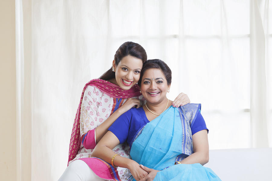 Portrait of mother and daughter #1 Photograph by Ravi Ranjan