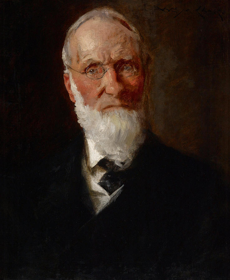 William Merritt Chase Painting - Portrait of My Father  David Hester Chase   #1 by William Merritt Chase
