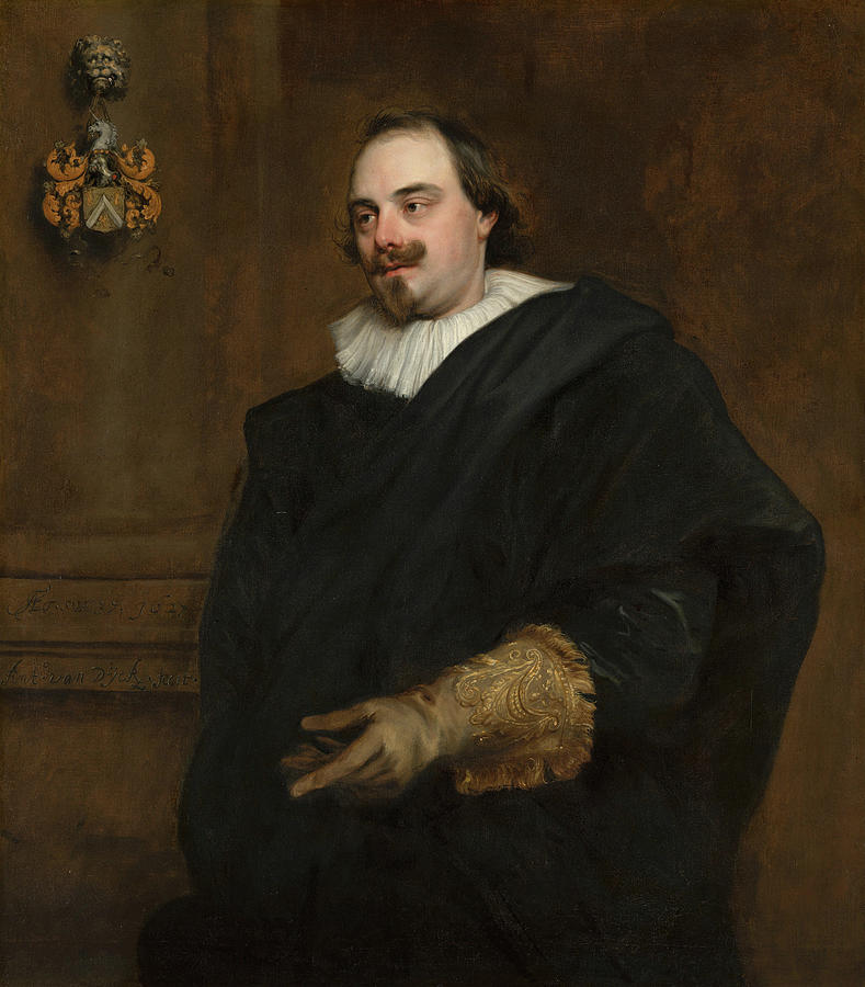 Portrait of Peeter Stevens #1 Painting by Anthony van Dyck