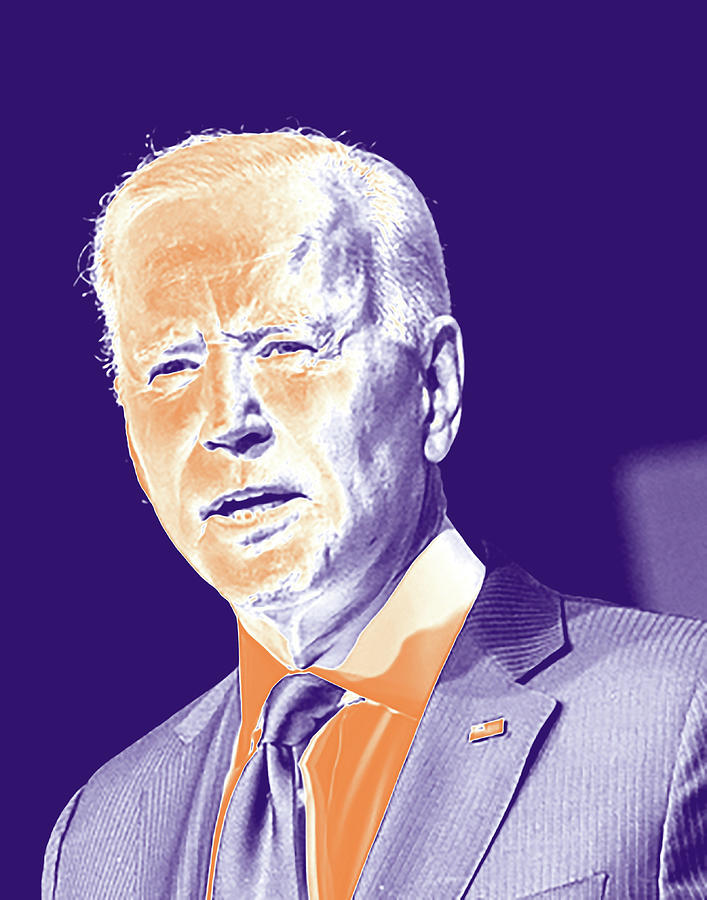 Portrait Of President Joe Biden 3 Digital Art