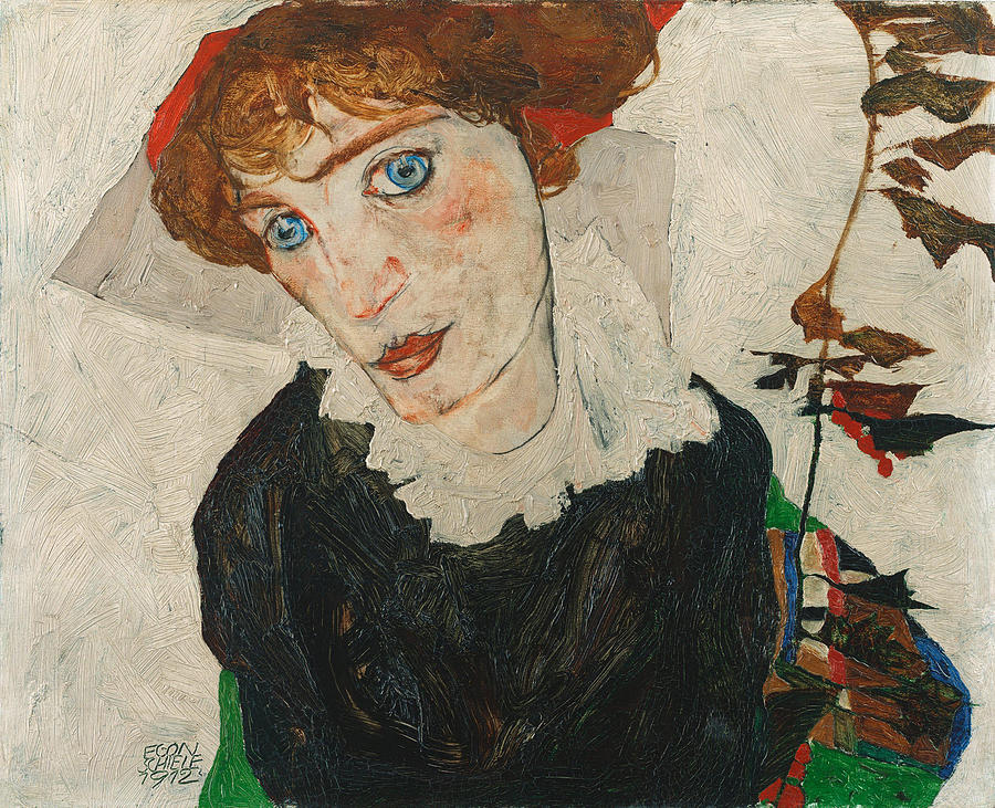 Egon Schiele Painting - Portrait of Wally Neuzil  #1 by Egon Schiele