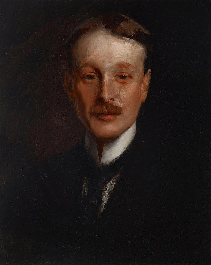 William Merritt Chase Painting - Portrait of William Francklyn Paris  #1 by William Merritt Chase