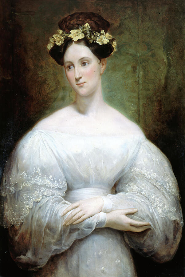 Portrait Presume de la Princesse Marie dOrleans, from 1831 Painting by Ary Scheffer