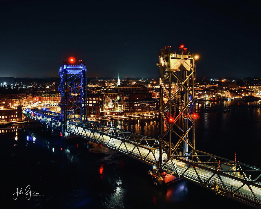 Portsmouth Memorial Bridge  #1 Photograph by John Gisis