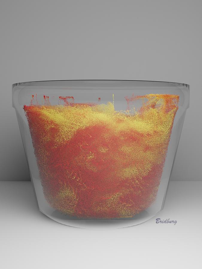 1 Pot Waves 2 Digital Art by David Bridburg