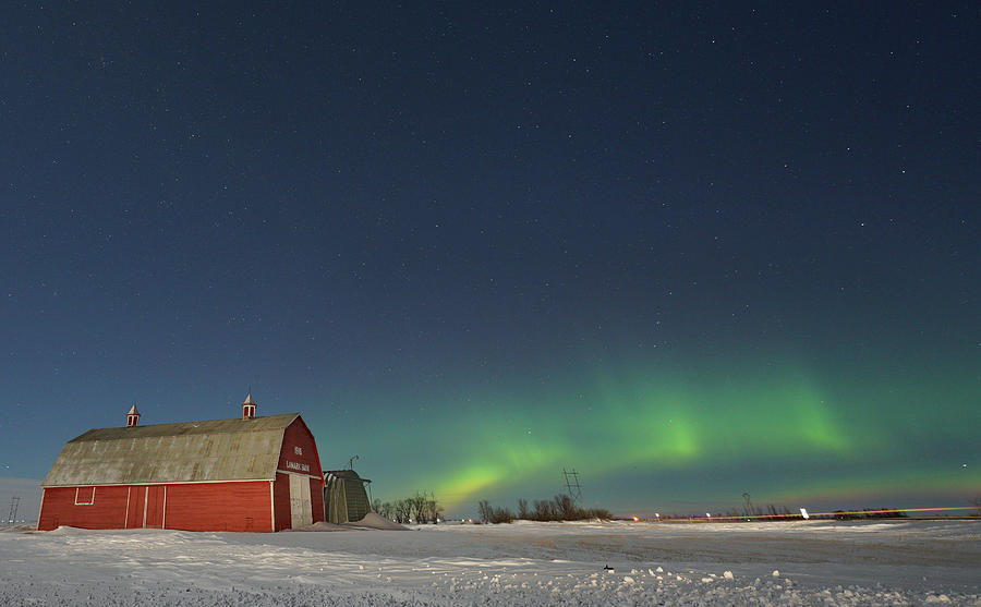 Prairie Northern Lights Photograph