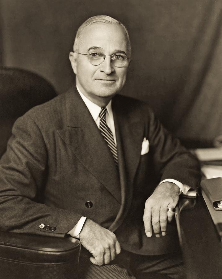 President Harry S. Truman 1945 Photograph by Harris And Ewing | Pixels