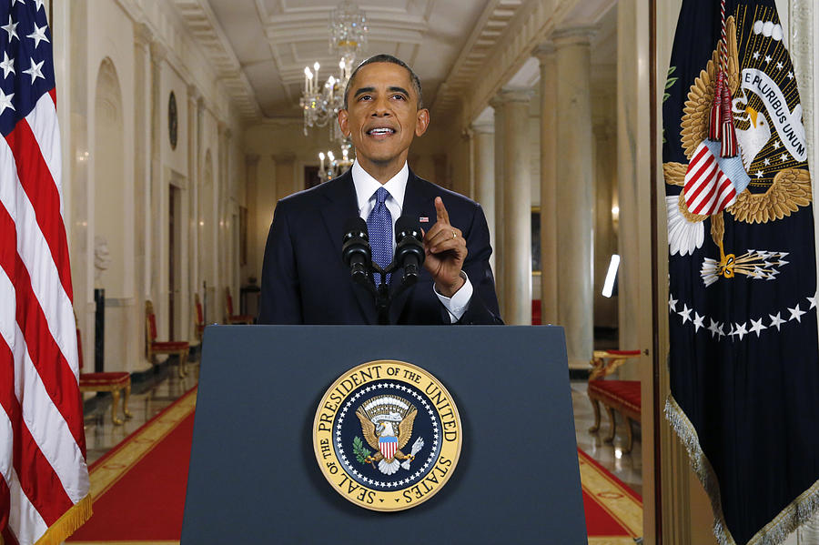 President Obama Delivers Remarks On Executive Action Immigration Reform Photograph by Pool President Obama Delivers Remarks On Executive Action Immigration Reform Photograph by Pool