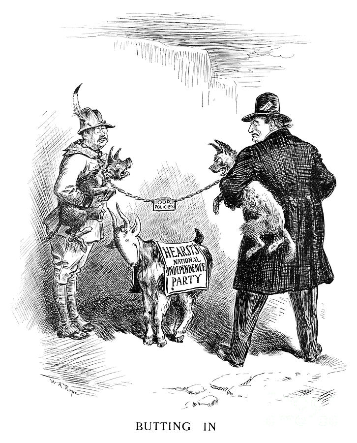 Presidential Campaign, 1908 #1 Drawing by William Allen Rogers