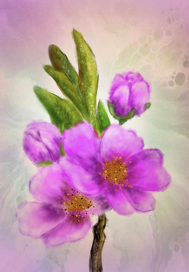 Pretty Pink Flowers #1 Digital Art by Mary Timman