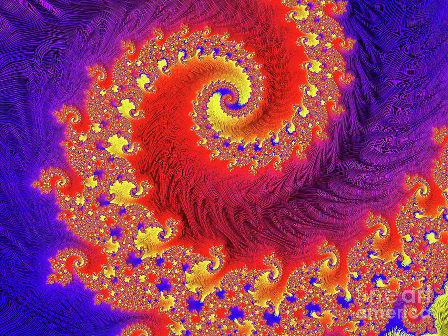 Pretty Red Swirl Digital Art by Elisabeth Lucas - Fine Art America