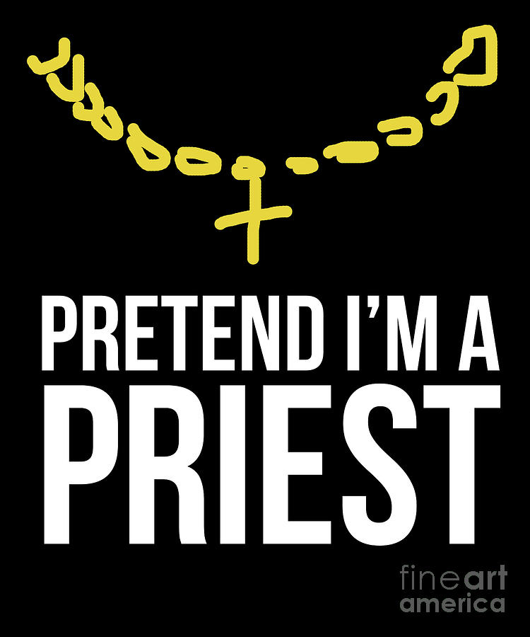 Priest Costume Halloween - Preacher T Shirt by Noirty