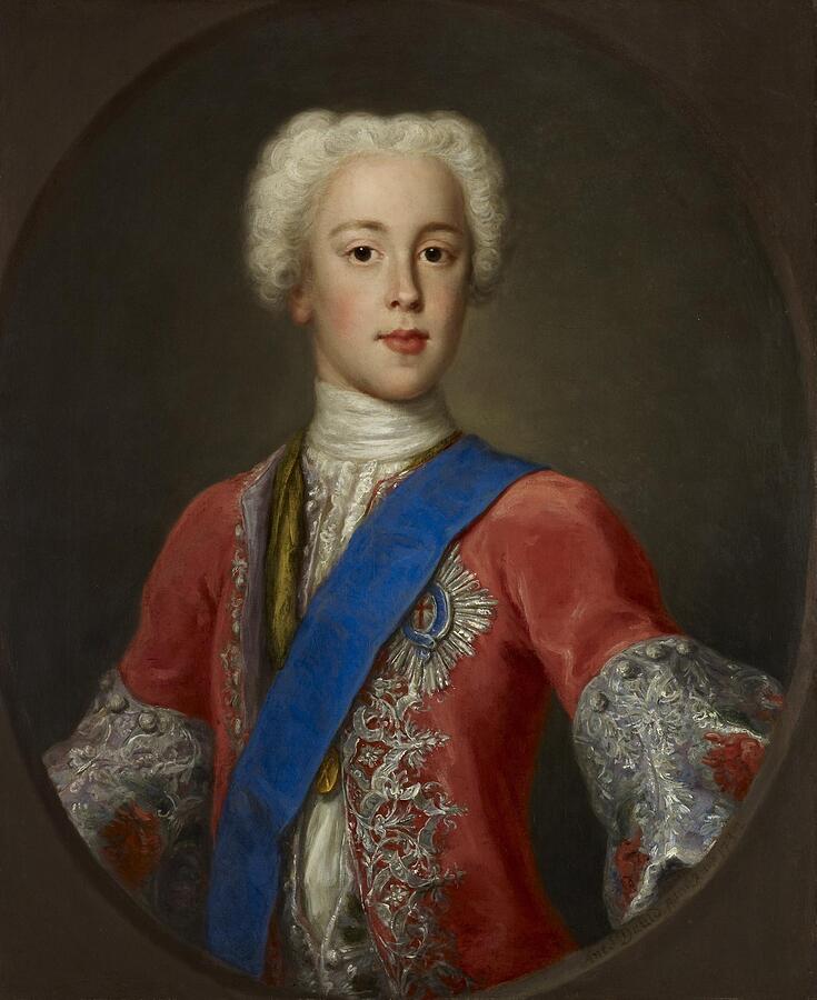 Portrait Painting - Prince Charles Edward Stuart   Eldest Son Of Prince James Francis Edward Stuart #1 by Antonio David Italian