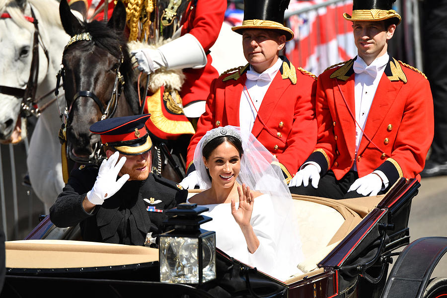 Prince Harry Marries Ms. Meghan Markle - Procession #1 Photograph by Leon Neal