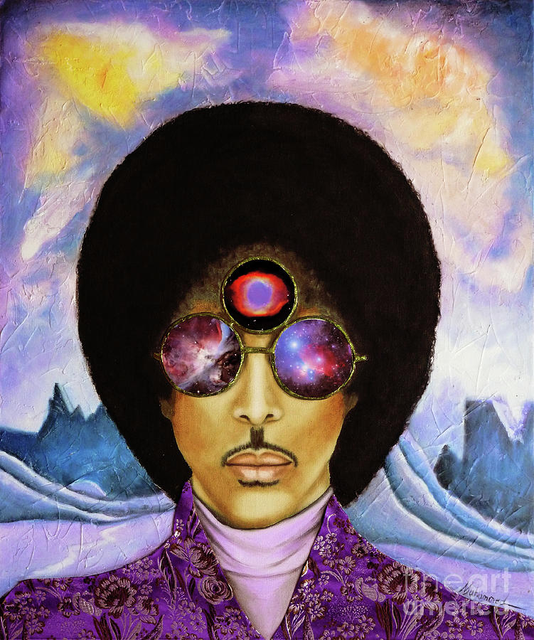 Prince Musician Painting - Prince #2 by Marcella Muhammad