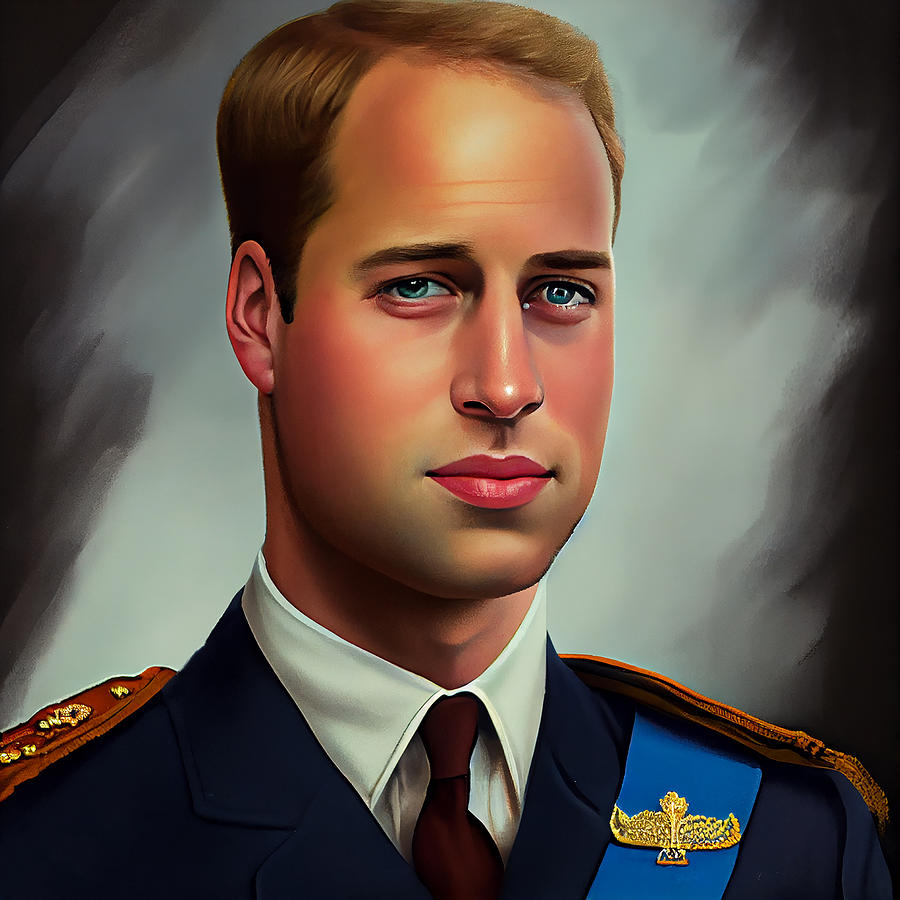 Prince William Mixed Media - Prince William #1 by Stephen Smith Galleries