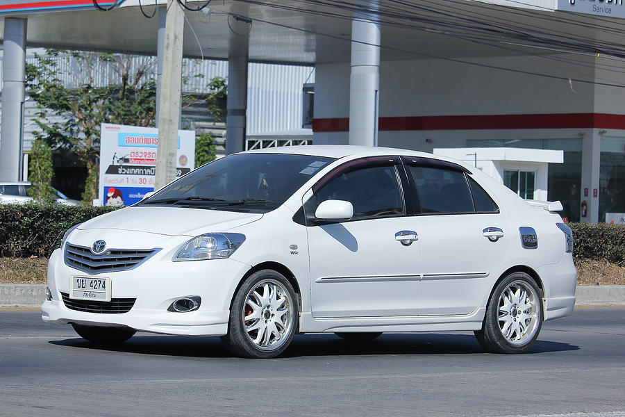 Private car, Toyota Vios. #1 Photograph by Nuttapong