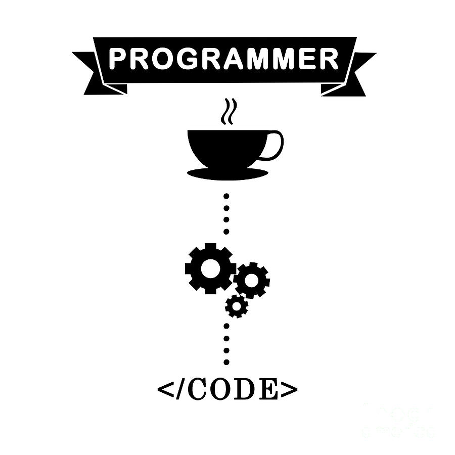 Programmer Turn Coffee Into Code Tapestry Textile By Eq Designs 