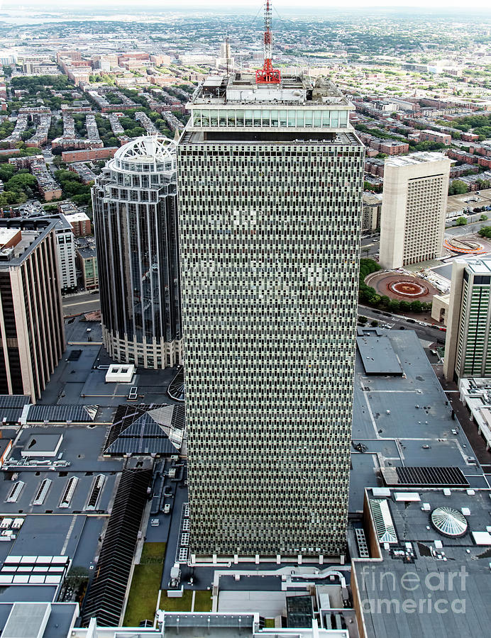 Prudential Tower Building Boston Aerial #2 Photograph by David Oppenheimer