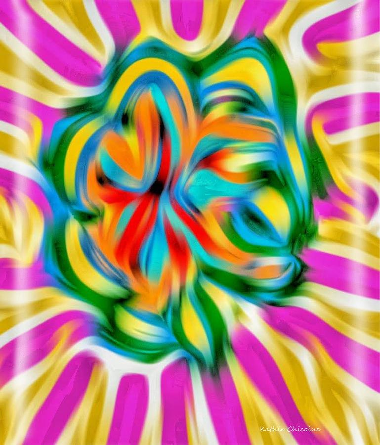 Psychedelic #1 Digital Art by Kathie Chicoine