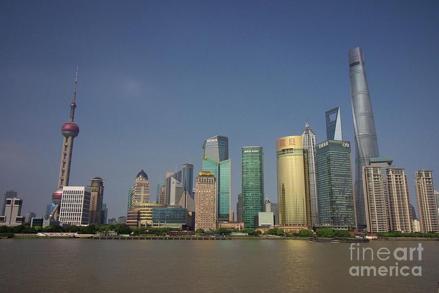 Pudong Skyline #1 Photograph by Alice Mainville