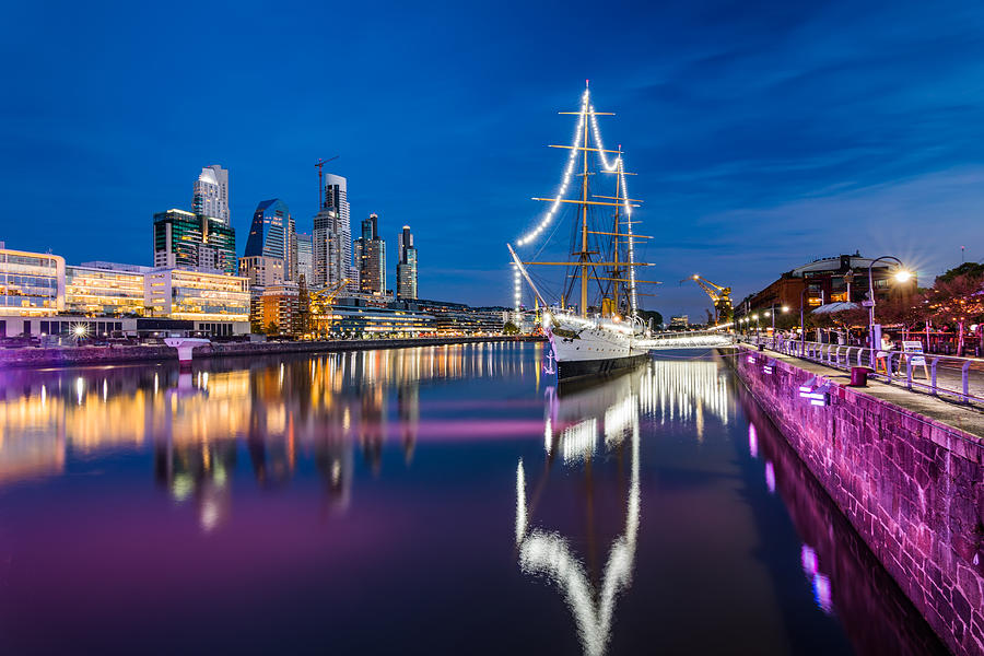 Puerto Madero. Waterfront district view in Buenos Aires, Argentina. #1 Photograph by Anton Petrus