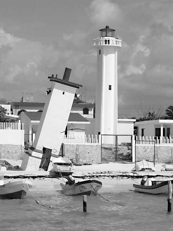 Puerto Morelos Lighthouse #2 Photograph by Ellen Henneke