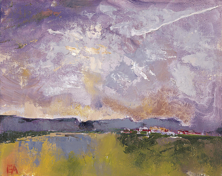 Purple Skies Painting by Glory Ann Penington