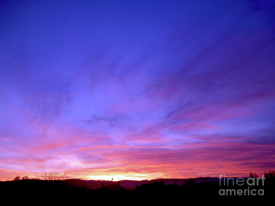 Purple Sunset 2 Photograph by Nina Ficur Feenan