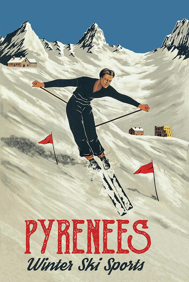 Pyrenees Ski Track #1 Digital Art by Long Shot