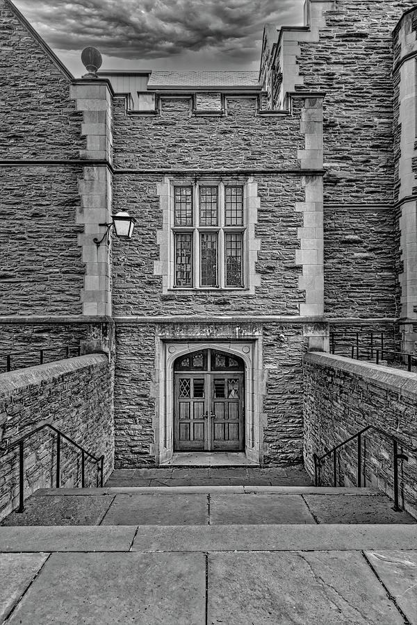 Quadrangle Entrance U-Penn BW #1 Photograph by Susan Candelario