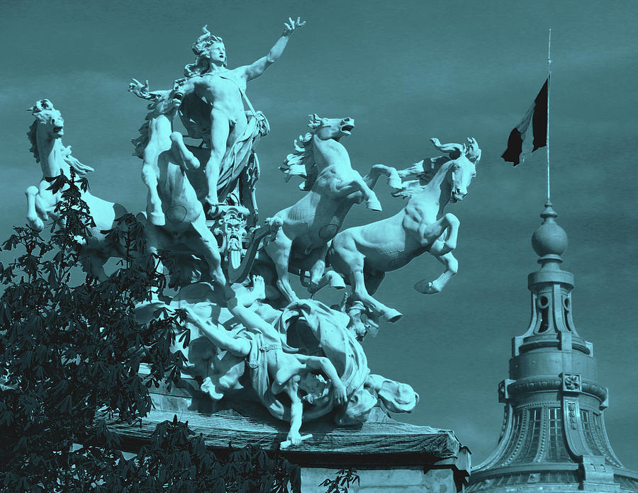Quadriga Statue - Grand Palais #1 Photograph by Ron Berezuk