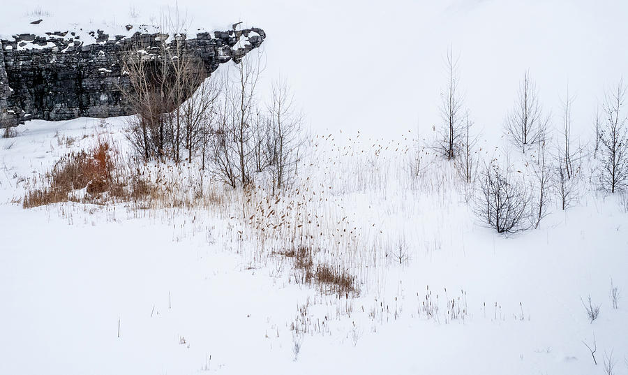 Quarry in winter. #1 Photograph by Rob Huntley