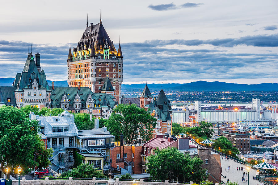 Quebec City at sunset #1 Photograph by FilippoBacci