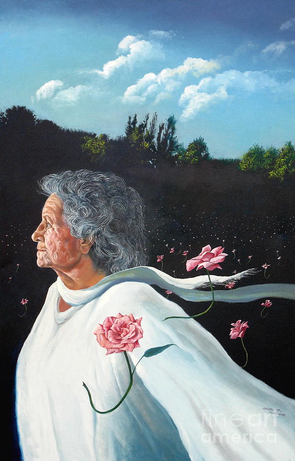 Queen of Roses #1 Painting by Christopher Shellhammer