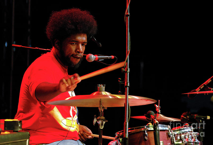 Questlove on Drums with The Roots #1 Photograph by David Oppenheimer