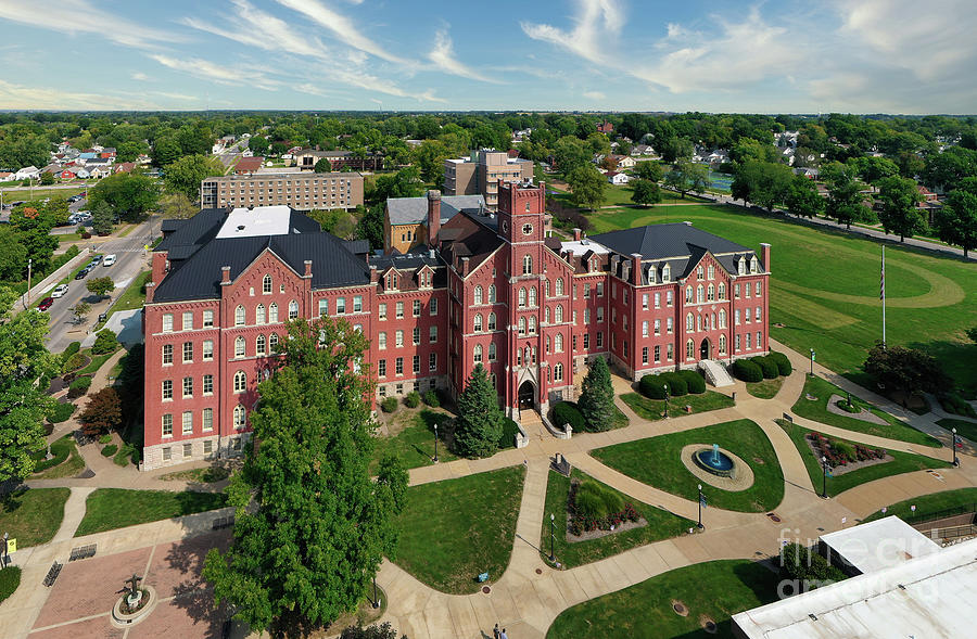 Quincy University Aerial Photo #1 Photograph by Robert Turek Fine Art Photography