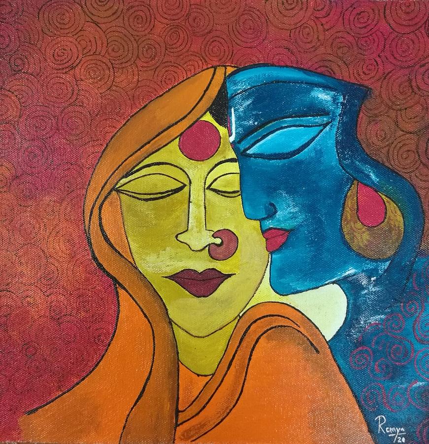 Easy Radha Krishna Painting | Lupon.gov.ph