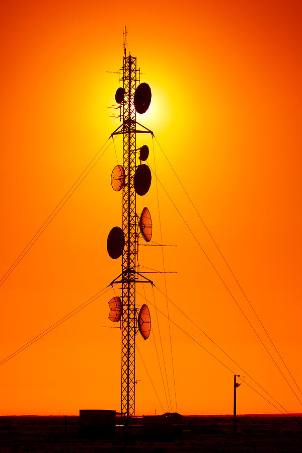 Radio communication tower in outback Australia. #1 Photograph by John White Photos