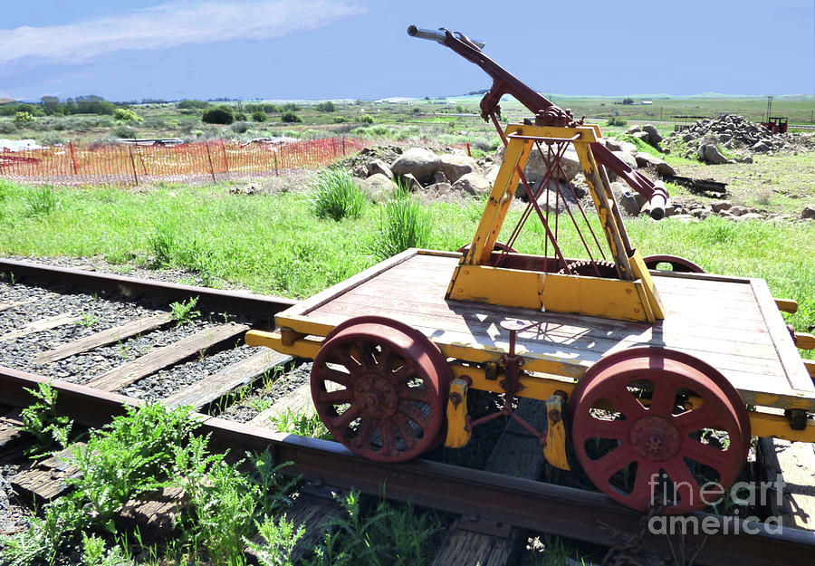 Railroad Hand Car Photograph
