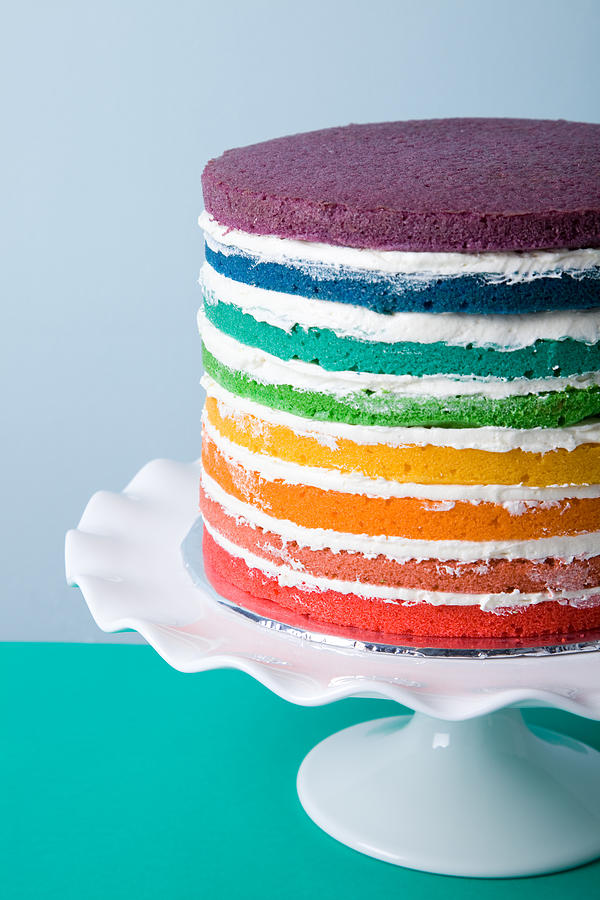 Rainbow Cake #1 Photograph by Fourseasons