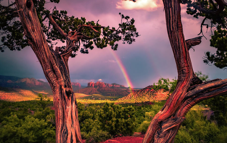 Rainbow Glow Over Cathedral #2 Photograph by Heber Lopez