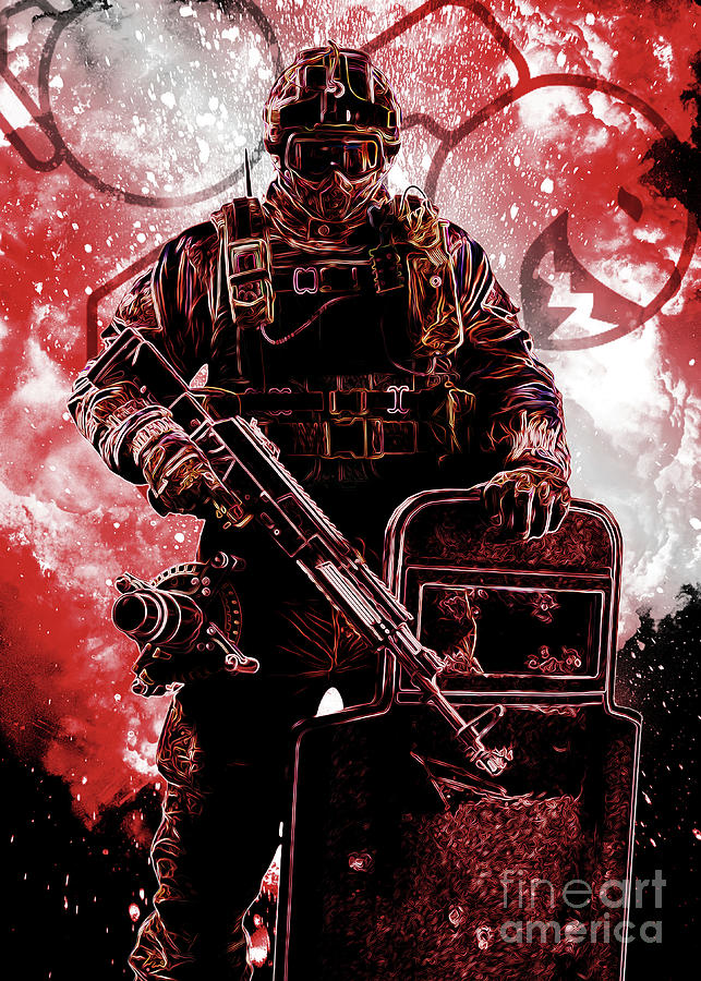 Rainbow Six Siege FUZE Digital Art by Long Art