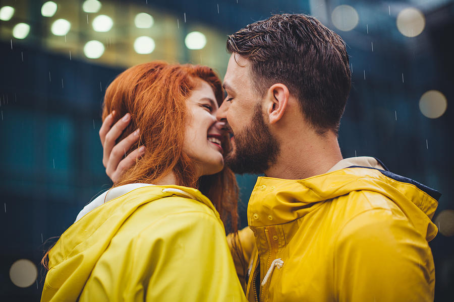 Rainy kiss #1 Photograph by Svetikd