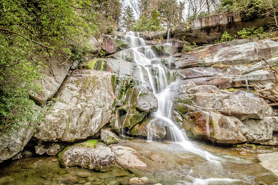 Ramsey Cascades in the Great Smoky Mountain National Park #1 Photograph by Peter Ciro