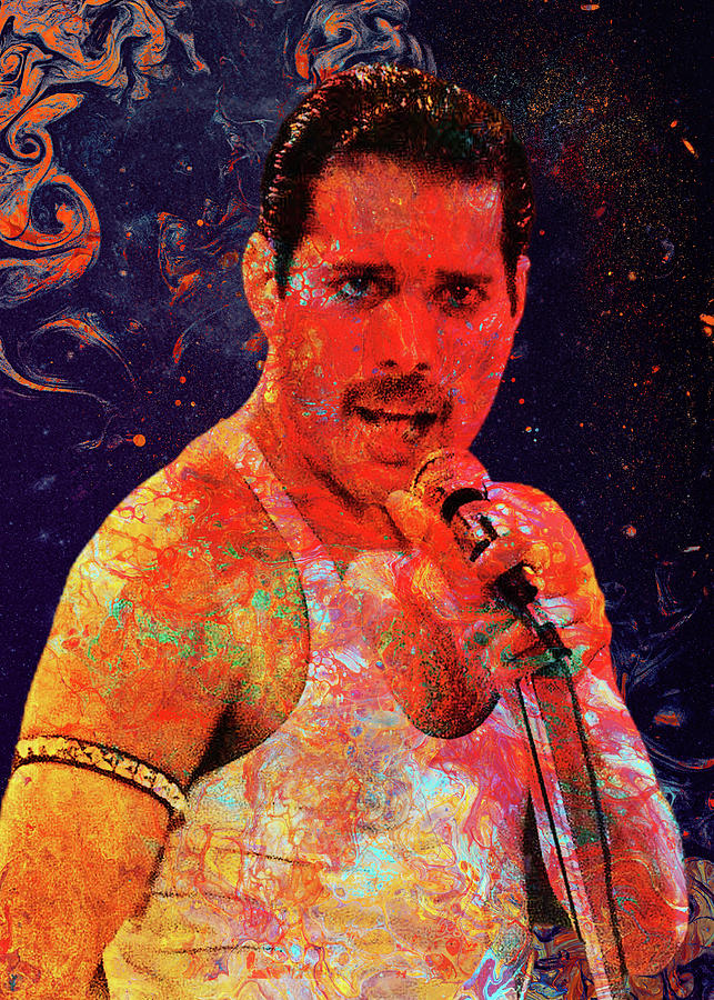 Rapper Fanart Artis Rapper Freddie Mercury Digital Art by Najarro Quinn