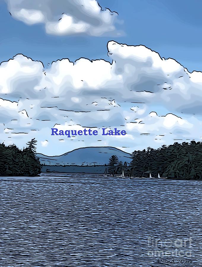 Raquette Lake #1 Digital Art by Lorraine Sanderson