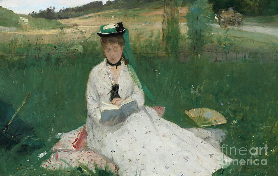 Reading, 1873 Painting by Berthe Morisot