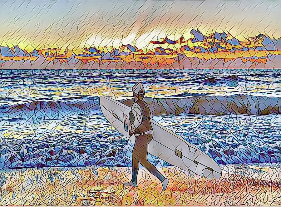 Ready to Surf #1 Digital Art by Anne Sands